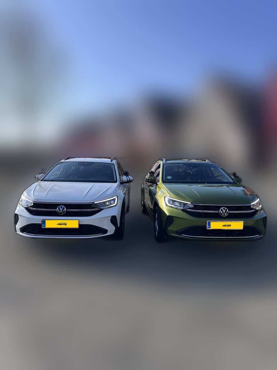 Lesauto's Rijschool Awin — VW Taigo wit en groen